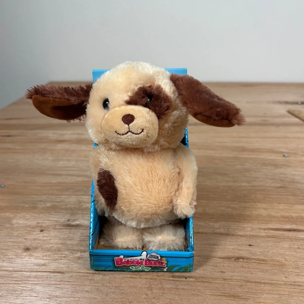 Mindscope Babble Budz Tan Dog Interactive Walking Talking Plush Toy MSPMPTD